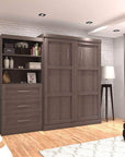 Modubox Pur 101" Queen Size Murphy Wall Bed with Storage Unit, image 1