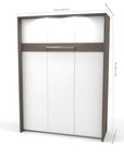 Modubox Cielo Full Murphy Wall Bed with Storage (98W), image 22