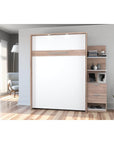 Modubox Cielo Full Murphy Wall Bed with Storage Cabinet (79W), image 2