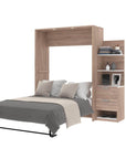 Modubox Cielo Full Murphy Wall Bed with Storage Cabinet (79W), image 5