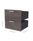 Modubox Cielo Full Murphy Wall Bed with Storage Cabinet (79W), image 16