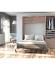 Modubox Cielo Full Murphy Wall Bed with Storage Cabinet (89W), image 1