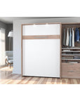 Modubox Cielo Full Murphy Wall Bed with Storage Cabinet (89W), image 2