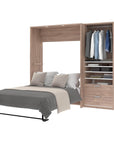 Modubox Cielo Full Murphy Wall Bed with Storage Cabinet (89W), image 5