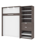 Modubox Cielo Full Murphy Wall Bed with Storage Cabinet (89W), image 8