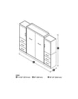 Modubox Nebula 115" Set including a Queen Wall Murphy Bed and Two Storage Units with Drawers, image 9