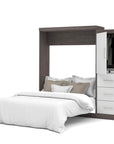 Modubox Nebula 90" Set including a Queen Wall Murphy Bed and One Storage Unit with Drawers, image 8