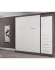 Modubox Nebula 90" Set including a Queen Wall Murphy Bed and One Storage Unit with Drawers, image 4