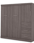 Modubox Nebula Full Murphy Wall Bed and Storage Unit with Drawers (84W), image 10