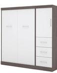 Modubox Nebula Full Murphy Wall Bed and Storage Unit with Drawers (84W), image 11