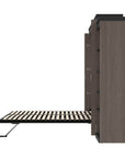 Modubox Orion 104"W Queen Murphy Wall Bed with 2 Narrow Shelving Units, image 22