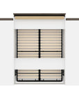 Modubox Orion 104"W Queen Murphy Wall Bed with 2 Narrow Shelving Units, image 5