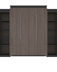 Modubox Orion 104"W Queen Murphy Wall Bed with 2 Narrow Shelving Units, image 18