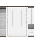 Modubox Orion 98"W Full Murphy Wall Bed with Narrow Storage Solutions, image 4