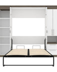 Modubox Orion 98"W Full Murphy Wall Bed with Narrow Storage Solutions, image 9