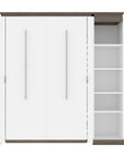 Modubox Orion Full Murphy Wall Bed with Narrow Shelving Unit, image 3
