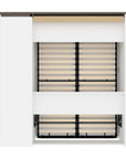 Modubox Orion Full Murphy Wall Bed with Narrow Shelving Unit, image 5