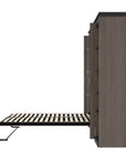 Modubox Orion Full Murphy Wall Bed with Narrow Shelving Unit, image 23