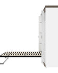 Modubox Orion Full Murphy Wall Bed with Narrow Shelving Unit, image 9