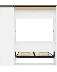 Modubox Orion Full Murphy Wall Bed with Narrow Shelving Unit, image 10