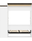 Modubox Orion Queen Murphy Wall Bed with Narrow Shelving Unit, image 11