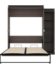Modubox Orion Queen Murphy Wall Bed with Narrow Shelving Unit, image 22