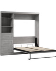 Modubox Pur Full Murphy Wall Bed and 1 Storage Unit with Drawers (84”), image 47