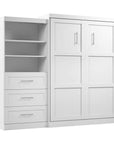 Modubox Pur 101" Queen Size Murphy Wall Bed with Storage Unit, image 7