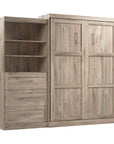 Modubox Pur 101" Queen Size Murphy Wall Bed with Storage Unit, image 23
