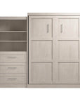 Modubox Pur 101" Queen Size Murphy Wall Bed with Storage Unit, image 48
