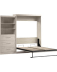 Modubox Pur 101" Queen Size Murphy Wall Bed with Storage Unit, image 49