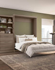 Modubox Pur 101" Queen Size Murphy Wall Bed with Storage Unit, image 58