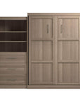 Modubox Pur 101" Queen Size Murphy Wall Bed with Storage Unit, image 60