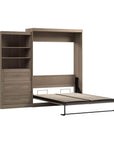 Modubox Pur 101" Queen Size Murphy Wall Bed with Storage Unit, image 61