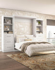 Modubox Pur 115" Queen Size Murphy Wall Bed with 2 Storage Units, image 4