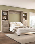 Modubox Pur 115" Queen Size Murphy Wall Bed with 2 Storage Units, image 20