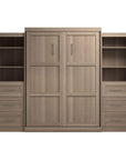 Modubox Pur 115" Queen Size Murphy Wall Bed with 2 Storage Units, image 59