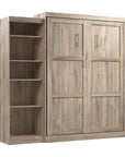 Modubox Pur 90" Queen Size Murphy Wall Bed with Storage Unit, image 22