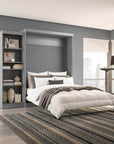 Modubox Pur 90" Queen Size Murphy Wall Bed with Storage Unit, image 33