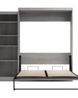 Modubox Pur 90" Queen Size Murphy Wall Bed with Storage Unit, image 38