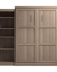 Modubox Pur 90" Queen Size Murphy Wall Bed with Storage Unit, image 61
