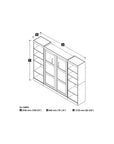 Modubox Pur Full Murphy Bed with 2 Storage Units (109W), image 6
