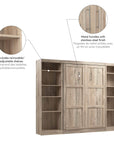 Modubox Pur Full Murphy Bed with 2 Storage Units (109W), image 34