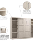 Modubox Pur Full Murphy Bed with 2 Storage Units (109W), image 63