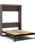 Modubox Pur Full Murphy Full Bed with Storage Unit (84W), image 12