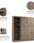 Modubox Pur Full Murphy Full Bed with Storage Unit (84W), image 74