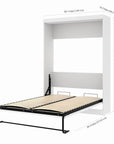 Modubox Pur Full Murphy Wall Bed and 1 Storage Unit with Drawers (84”), image 7