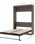 Modubox Pur Full Murphy Wall Bed and 1 Storage Unit with Drawers (84”), image 13