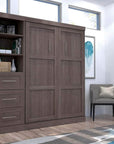 Modubox Pur Full Murphy Wall Bed and 1 Storage Unit with Drawers (84”), image 9