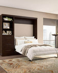 Modubox Pur Full Murphy Wall Bed and 1 Storage Unit with Drawers (84”), image 15